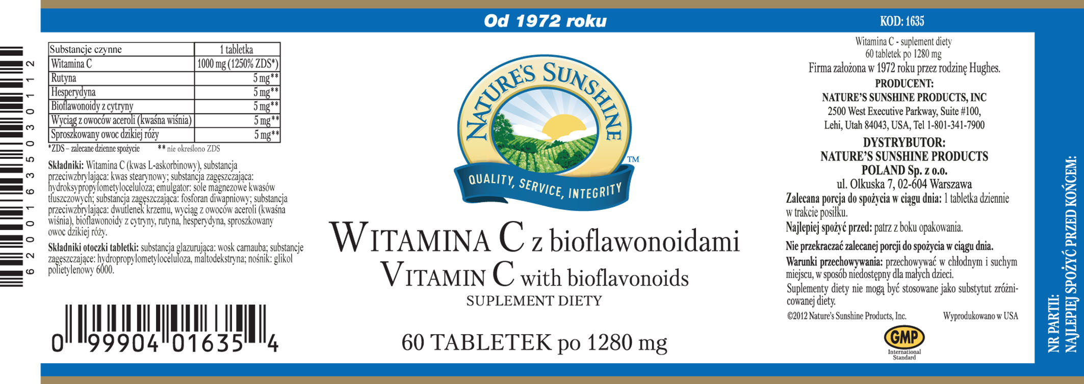 Naturalna witamina C w tabletkach do ssania | Najlepsze Suplementy